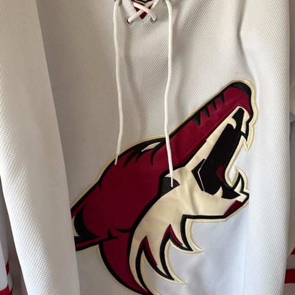 Reebok Red and White Hockey Jersey - Picture 2 of 6